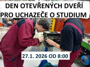 Den otevřených dveří 27.1.2026 od 08:00hod. 1